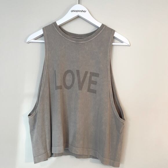 Spiritual Gangster Active Flow Love Tank Tan M/L - Picture 4 of 9